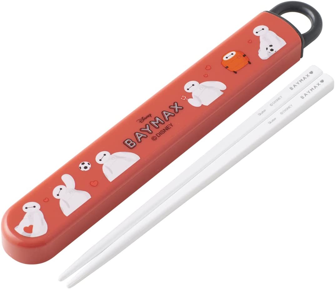 抗菌食洗機対応スライド箸＆箸箱セット ベイマックス スケーター (Skater) キャラクター 子供用 日本製 夏休み キャンプ ピクニック 遠足 お弁当 子供 グッズ