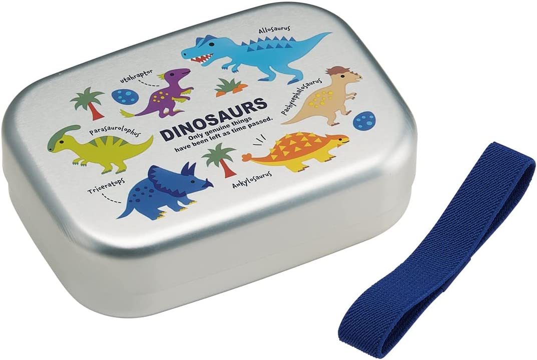 楽天なかのふぁくとりー　楽天市場店アルミ弁当箱 370ml 【DINOSAURS PICTURE BOOK】 ディノサウルス DINOSAURS 恐竜 水筒 お弁当 夏休み ピクニック 幼稚園 運動会 グリーン 子供 男の子 女の子