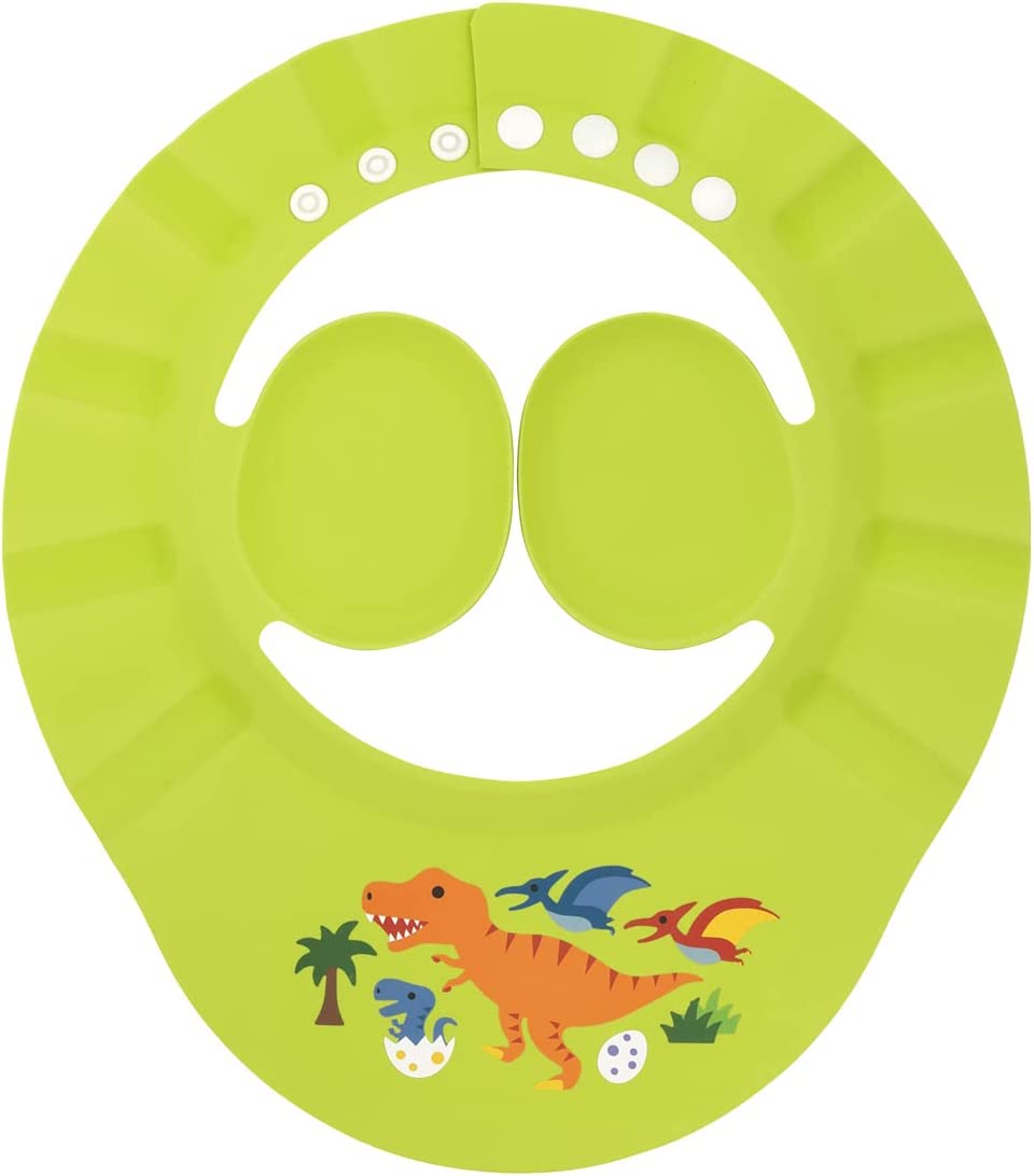 耳ガード付シャンプーハット ディノサウルス DINOSAURS (640×1150mm) 恐竜 お風呂 バス用品 可愛い 夏休み 子供 男の子 女の子