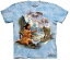 The Mountain Tシャツ Dreams of Wolf Spirit (インディアン 少女 ホワイトウルフ メンズ 男性用 男女兼用) XL-4L 【輸入品】 大きいサイズ 半袖
