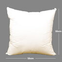 羽根(はね)タッチクッション(角)手芸用ヌードクッション/55cm×55cm極上の手触りふわふわ♪【手芸材料・綿・中材】【入園入学用品の手づくりに】
