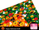 2016'sハロウィンプリント(巾110cm)かぼちゃおばけ...