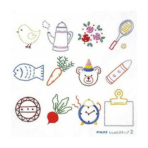 【お取り寄せ】刺しゅうステップ 2 にんじん トリフランス刺しゅう基本縫 初級用ステッチコレクション【手芸・クラフト】オリムパス