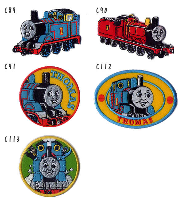 在庫限り きかんしゃトーマス・アイロン接着ワッペン【2011年11月10日入荷】【入園入学用品の手づくりに】