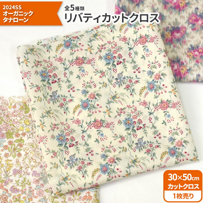 【ブラックフライデー中はポイント5倍】【リバティ・ファブリックス】カットクロス＜2024SS オーガニックタナローン＞5種類（約30×50cm）タナローン【生地・布】2705のサムネイル