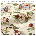 【数量3から】Little story 赤ずきんちゃん シーチング生地 メルヘン 挿絵 童話柄 NC-051-1 5530