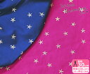 【kokochi fabric】ソフトブロード刺繍スター 星柄 刺しゅう生地 レース生地 ラメ糸 ブロード 薄手 【生地・布】KOF-35 数量3(30cm)から10cm単位 374314