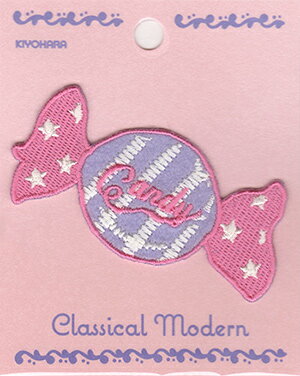 【マラソン中はポイント2倍】【クラシカルモダンシュシュ】ワッペン キャンディアイロン接着ワッペン 1枚入り CMOC-04