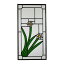 【安心サポート付】アンティーク　ステンドグラス（アヤヤ）窓格子　ウォールデコ　フィクス窓　室内窓