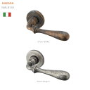 【安心サポート付】イタリア製 レバーハンドル 丸座 空錠・間仕切錠取替用のドアノブ、ドアレバー。室内ドア建具の取手をDIYで取付|ドア 交換 リフォーム 新築 ドアハンドル バリアフリー取っ手 おしゃれ