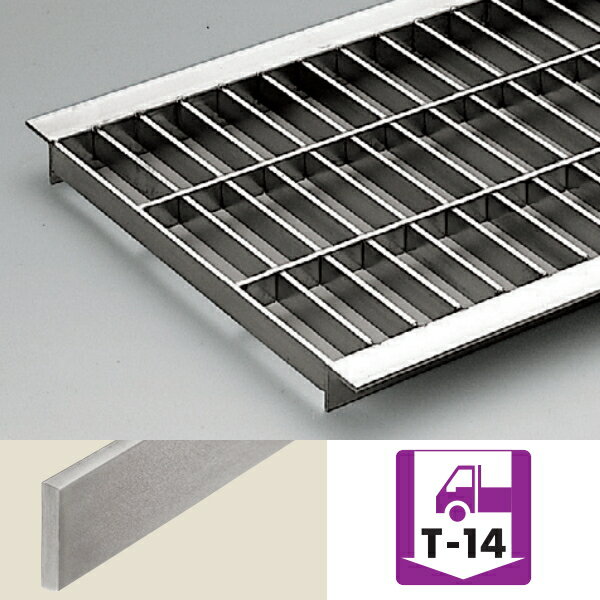 【安心サポート付】重荷重用U字溝タイプ　側溝用ステンレスグレーチング　溝幅（120・150・180・240・3..