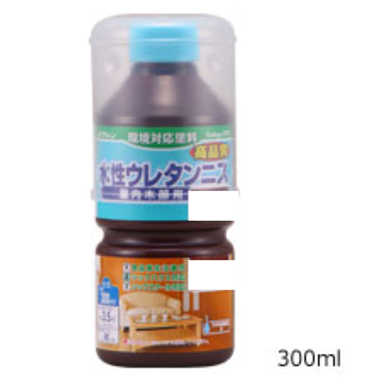 和信ペイント　水性ウレタンニス　300ml つや消しローズ