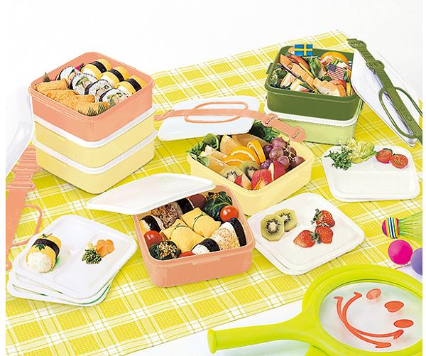 サンコープラスチックリオパックN-3段/弁当箱/運動会/アウトドア/ピクニック