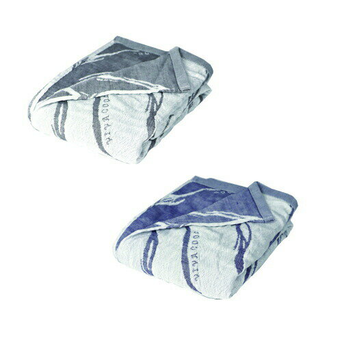 【基本宅配便送料無料】 『【接触冷感】 Cool Slocket クール スローケット　約105×135cm グレー/ネイビー』