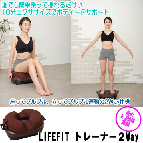 エクササイズ トレーニング 筋トレ ダイエット 健康器具 ライフフィット トレーナー2Wayスマート Fit016 LIFEFIT 1年保証 パワーベルト付き 体幹 鍛える 有酸素 運動 バランス 筋力 振動 自宅 プレゼント 簡単 運動が苦手 ながら運動 【基本宅配便送料無料】 2