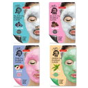 【12個までゆうパケット送料200円】 炭酸パック フェイスマスク ブラック O2 バブル マスク 1枚入り 炭/火山灰/緑茶/ピーチ 泡パック 毛穴ケア 炭酸 ノンアルコール 竹炭配合シート 泡 シートマスク 顔パック ピュアダーム O2バブルパック 韓国コスメ おすすめ 人気