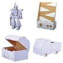 ※3個までゆうパケット送料300円※ 『ハコモ 工作の素 ロボット/カタカタ貯金箱/宝箱/トラック 【 hacomo 】 自由工作 段ボール ダンボール 工作キ...