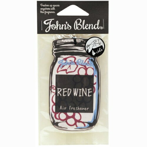 ※8個までゆうパケット送料240円※『John's blend (ジョンズブレンド)　エアーフレッシュナー　レッドワイン』