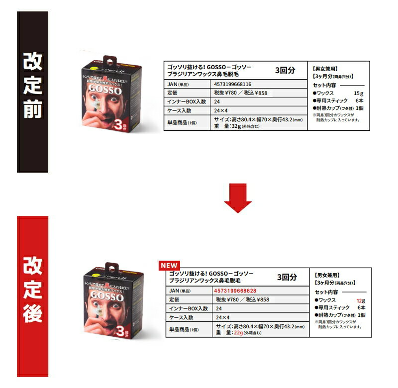 【定形外郵便発送可！400円-】 ゴッソリ抜ける！ GOSSO -ゴッソ- ブラジリアンワッ...