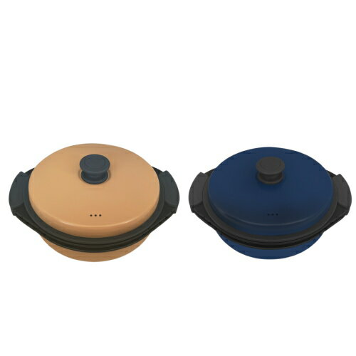 レンジ用鍋 3Pセット ベージュ ネイビー グリル鍋 電子レンジ レンジ料理 調理鍋 焼く 煮る 炒める 蒸す 茹でる 炊く 焼き魚 魚焼 簡単 安全 安心 時短 お手軽 丸洗い 1年保証 レシピ付 ギフト 誕生日 プレゼント おすすめ 人気 【基本宅配便送料無料】