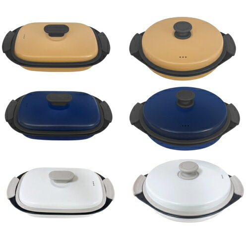 レンジ用鍋 丸型 角型 グリル鍋 電子レンジ レンジ料理 調理鍋 焼く 煮る 炒める 蒸す 茹でる 炊く 焼き魚 魚焼 簡単 安全 安心 時短 お手軽 丸洗い 1年保証 レシピ付 ギフト 誕生日 プレゼント おすすめ 人気 【基本宅配便送料無料】