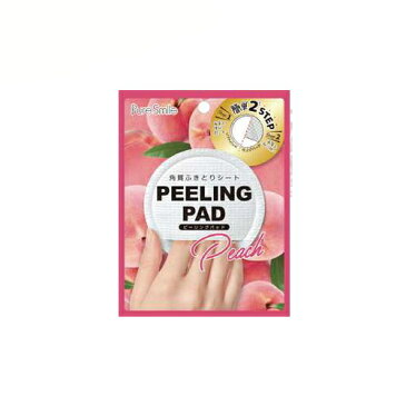 ※8個までゆうパケット送料180円※ 『ピーリング パッド 1枚入り 7ml （ピーチ） PEELING PAD 【Pure Smile (ピュア スマイル)】』