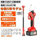 充電式剪定ばさみ コードレス 切断直径40mm 電動剪定バサミ 電動 高枝切りバサミ 250cm 延長ポール 高枝 電動チェーンソー 高枝切り鋏 高枝ノコギリ ...