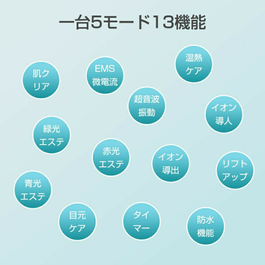 美顔器 超音波美顔器 1台多役 フェイスケア 目元ケア 光エステ EMS 小顔 温熱 目元美顔器 毛穴ケア イオン導入導出 肌荒れ 引き締め 敬老の日 ギフト 母の日