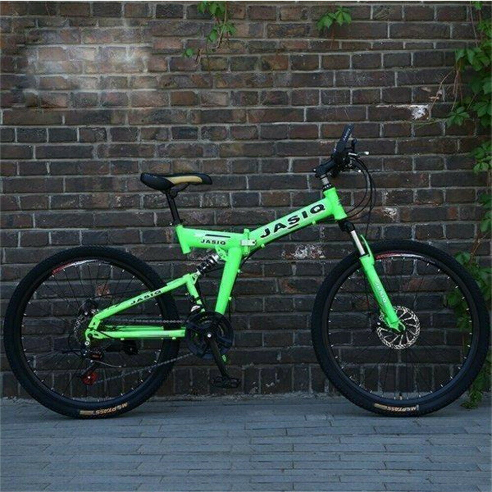 【新品登場】クロスバイク マウンテンバイク ショックアブソーバー付き 折りたたみ自転車 24インチ 26インチ 8色 6段ギア カギ付き メンズ レディース 通勤 通学 街乗り