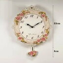 クロック。壁掛け時計 かけ時計 姫系雑貨 花柄