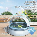 【エアポンプ付き】ファミリービニールプール 300cm 丸い 円型 プール 収納便利 日避け テント 屋根 排水管三つ 夏 お盆 熱中症対策 庭遊び 水遊び ア...