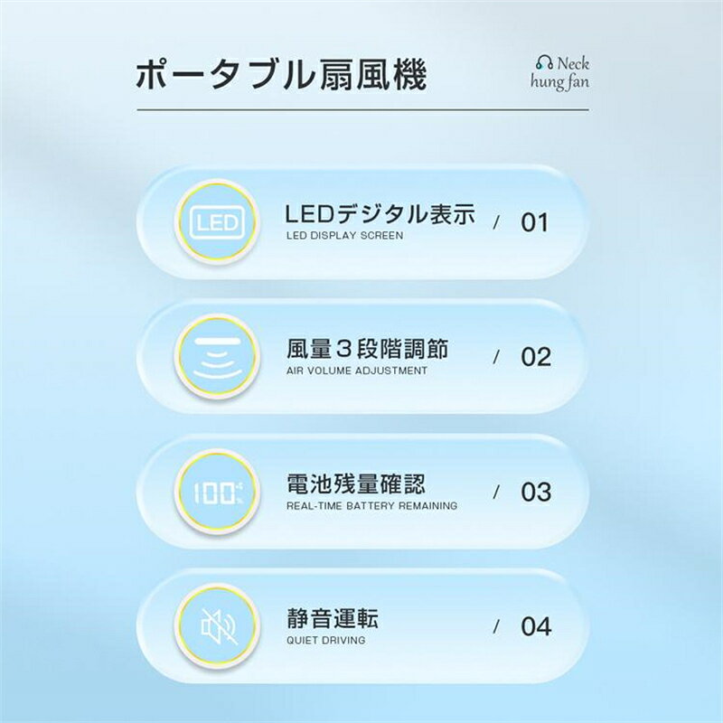扇風機 首掛けUSB充電式 ハンディファン 3ways 扇風機 首掛け USB おしゃれ 携帯扇風機 強力 大容量電池 熱中症対策 静音 羽根なし 涼しい 快適 ネックファン 小型 ミニ 冷風機 2024最新版 父の日 ギフト