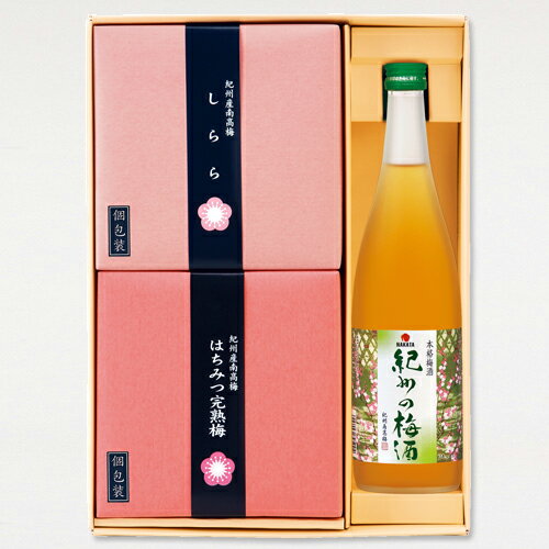 おしゃれな梅酒 【数量限定】梅みごろ 小 中田食品 紀州産 南高梅 梅酒 梅干し 詰合せ 個包装 贈答 ギフト 人気ギフト プレゼント はちみつ 減塩 和歌山県産 包装あり