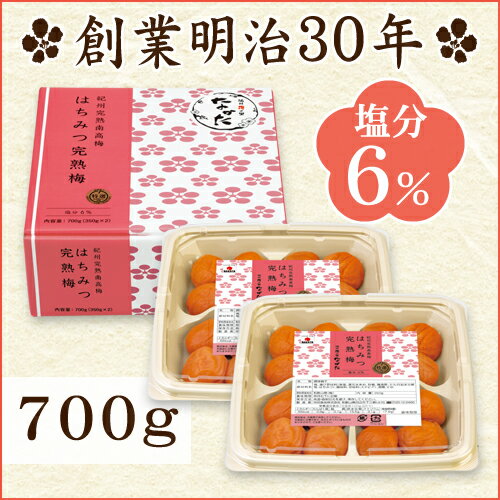はちみつ完熟梅700g〔中田食品梅干梅干し南高梅完熟紀州蜂蜜梅お中元お歳暮なかたはちみつ甘め人気〕