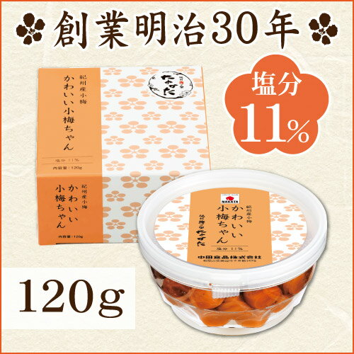 中田食品 紀州産小梅 かわいい小梅ちゃん 梅干し 120g 減塩 塩分11%