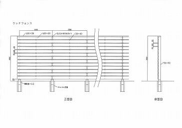 木製フェンス・ウッドフェンス・目隠しフェンス【据付工事共】【地域限定】【要 見積】※「激安商品」又は「オークション」などではありませんのでご注意ください。