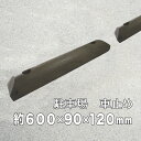 カーストッパー【国産杉材・防腐防蟻処理済品】幅約600×高さ約90×奥行約120【2本セット】【駐車場/木製/車止め/国産/杉/ACQ/エコ/丸棒/オリジナル/】