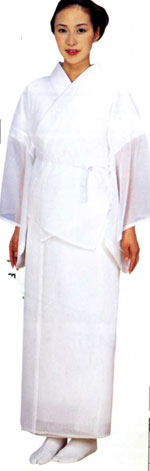 和装小物　　絽　　白　東スカート　　M/L　日本舞踊・舞台・阿波踊り・盆踊り・浴衣・夏着物　