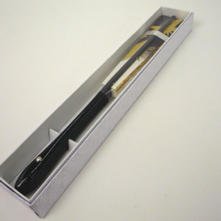 〔現品限り〕【ネット限定価格】舞扇　黒ぼかし　豪華　金鶴模様nm7455　商品動画あり