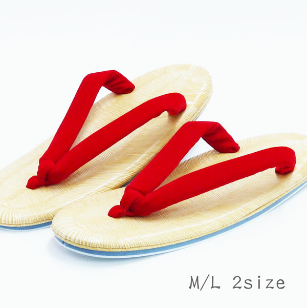 楽天日本舞踊の　浜松　きものなかとみ赤鼻緒　踊り用草履　M〜L　レディース　日本舞踊・盆踊り・舞台・民謡・秋祭り・楽屋履き団体様お取り寄せ可S18