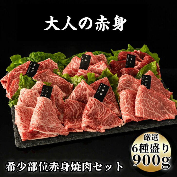 厳選赤身牛焼肉セット 6種盛り合わせ 約900g 送料無料 赤身 焼肉 焼肉セット 赤身肉 牛肉 焼肉赤身 焼..