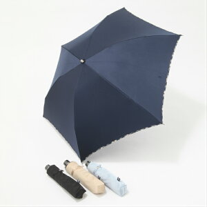 ≪NEWYORKER≫無地の素材にオリジナルタータンチェックであるハウスタータンがフチにデザインされた折畳傘。黒／紺／ベージュ／ブルーの4色。母の日　ギフト