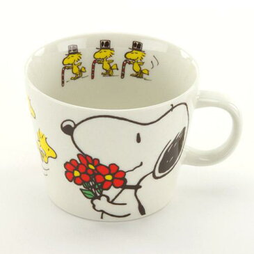 SNOOPY(スヌーピー)でかマグ サンクス表も中もピーナッツの楽しい絵柄になってます！♪《お買い物合計金額6,500円で送料無料！》