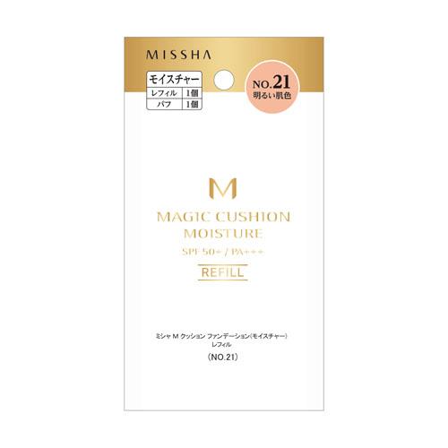 MISSHA(ミシャ)M クッションファンデーション(モイスチャー)レフィル NO．21 明るい肌色★この商品は日本国内販売の正規品です★《お買い物合計金額6,800円で送料無料！》