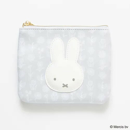 miffy(ミッフィー)FLOWER APPLIQUEティッシュポーチ グレイ★この商品は日本国内販売の正規品です★《お買い物合計金額6,800円で送料無料！》