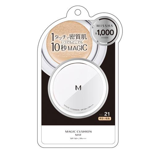 MISSHA(ミシャ)M クッションファンデーション(マット) NO．21(明るい肌色)★この商品は日本国内販売の正規品です★《お買い物合計金額6,800円で送料無料！》