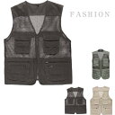 カメラマンベスト フィッシングベスト アウトドア メッシュ 多機能 お釣り 登山服 大きいサイズ ミリタリー 撮影用(4)