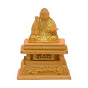 豆寸仏像 日蓮聖人 楠 金箔 プラチナ箔