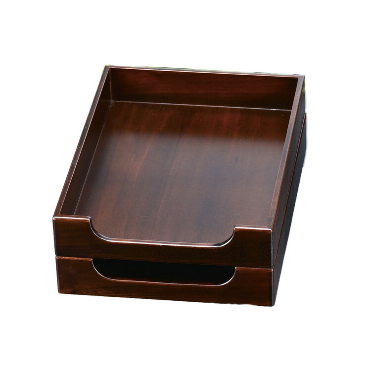 プレジデント A4版 二段 レタートレー 天然木製 ウレタン塗装 誕生日 米寿祝 お祝い 贈答 引き出物 内祝い ギフト【21-5-1】