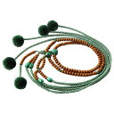 日蓮宗 本式数珠 茶星月菩提樹 孔雀石 仕立 8寸 ミカン玉 中房×菊房 とくさ 桐箱入 みかん珠 僧侶用 クジャク石